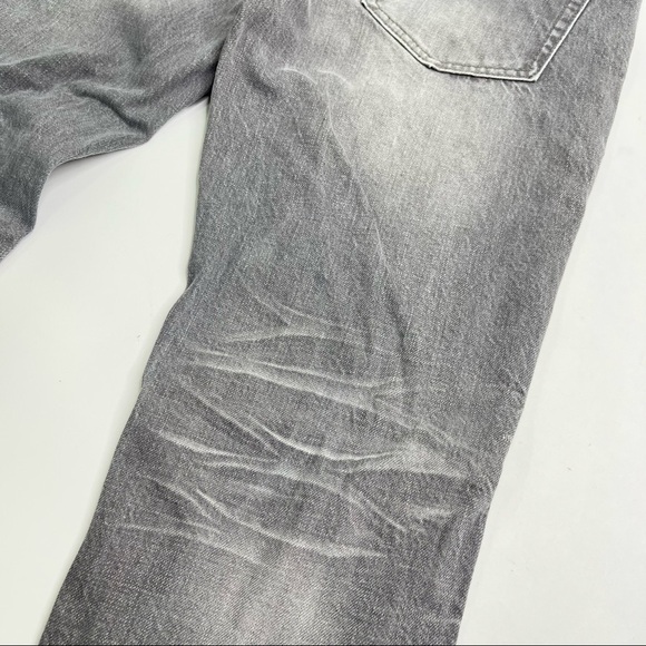 One BY ONETEASPOON Awesome Baggies Smokey Grey Distressed Tapered Cuffed Jeans - Picture 12 of 16